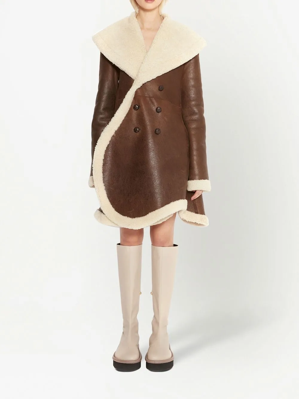 JW Anderson Lammy coat - Bruin