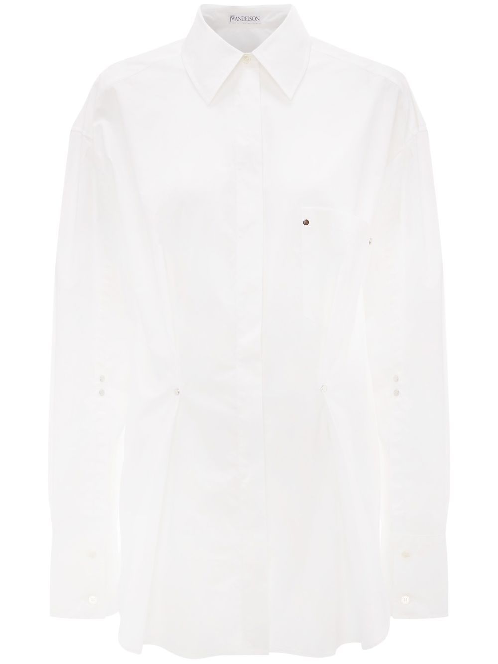 

JW Anderson camisa con pliegues - Blanco