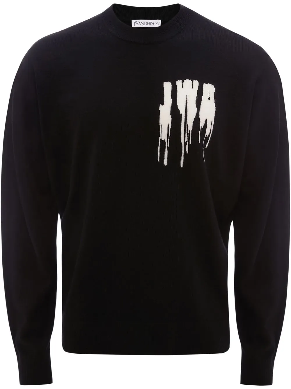 

JW Anderson Slime logo-intarsia jumper - Black