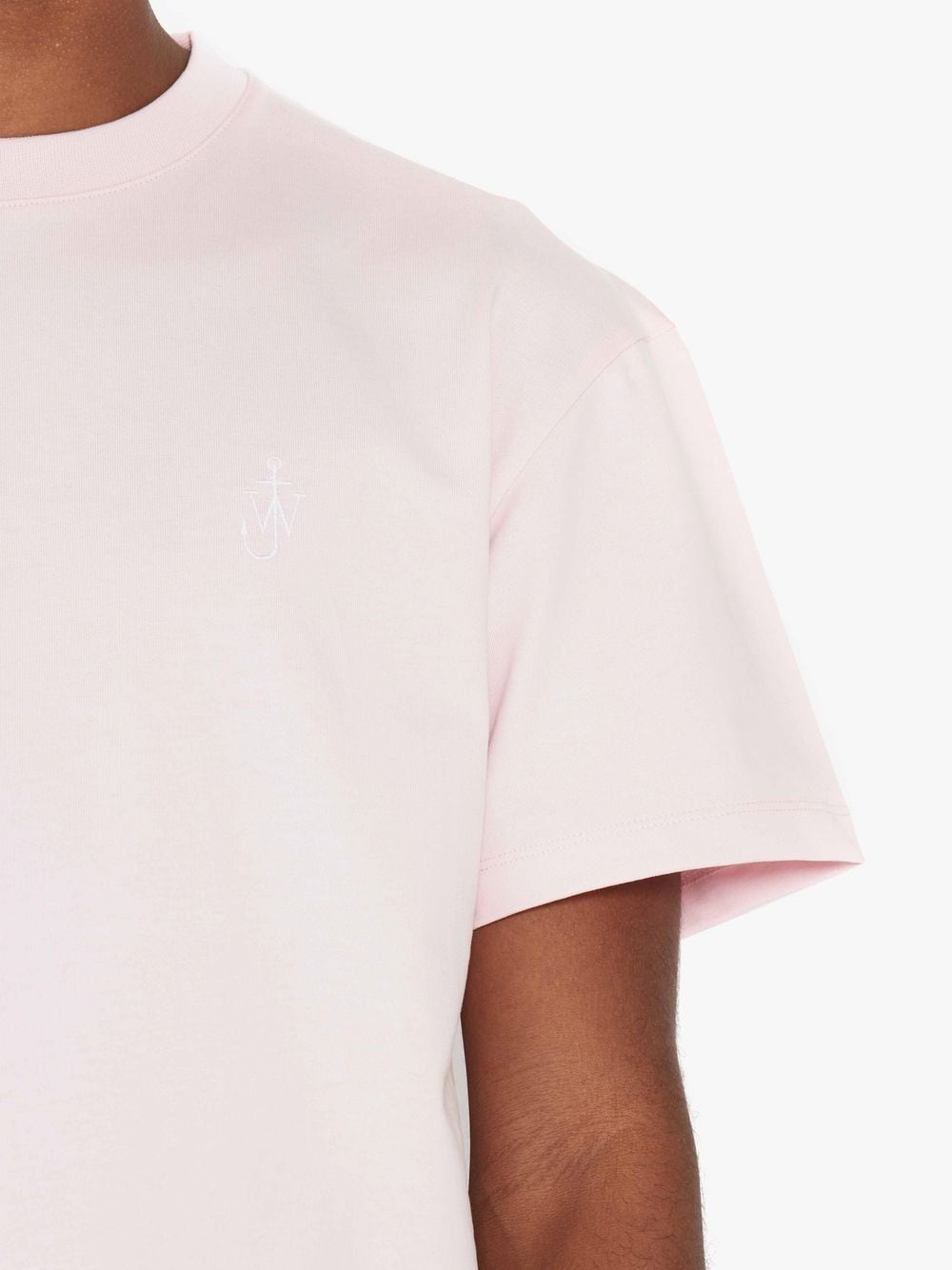 Shop Jw Anderson Swirl-logo T-shirt In Pink