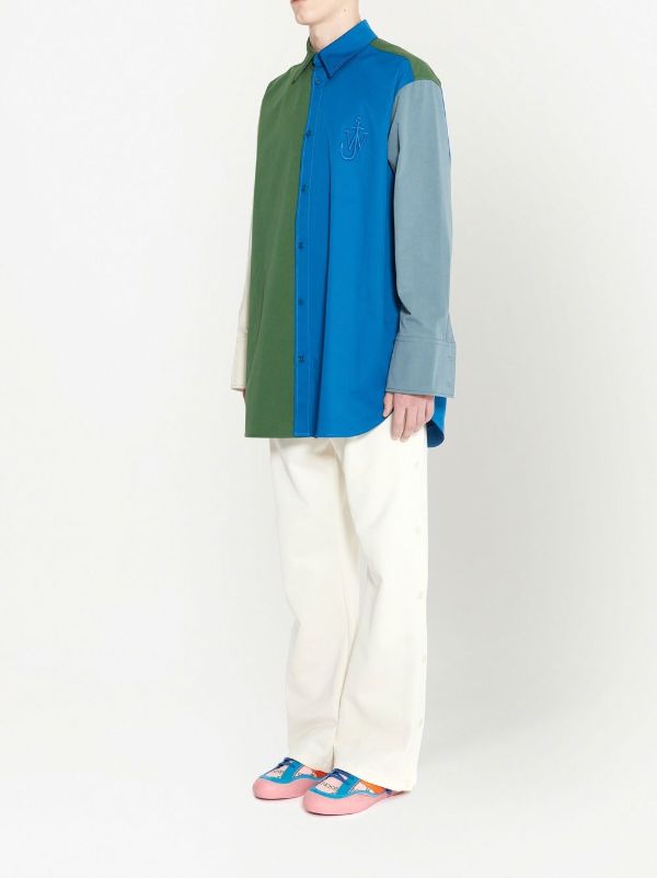 JW Anderson multi-panel long-sleeve Shirt - Farfetch