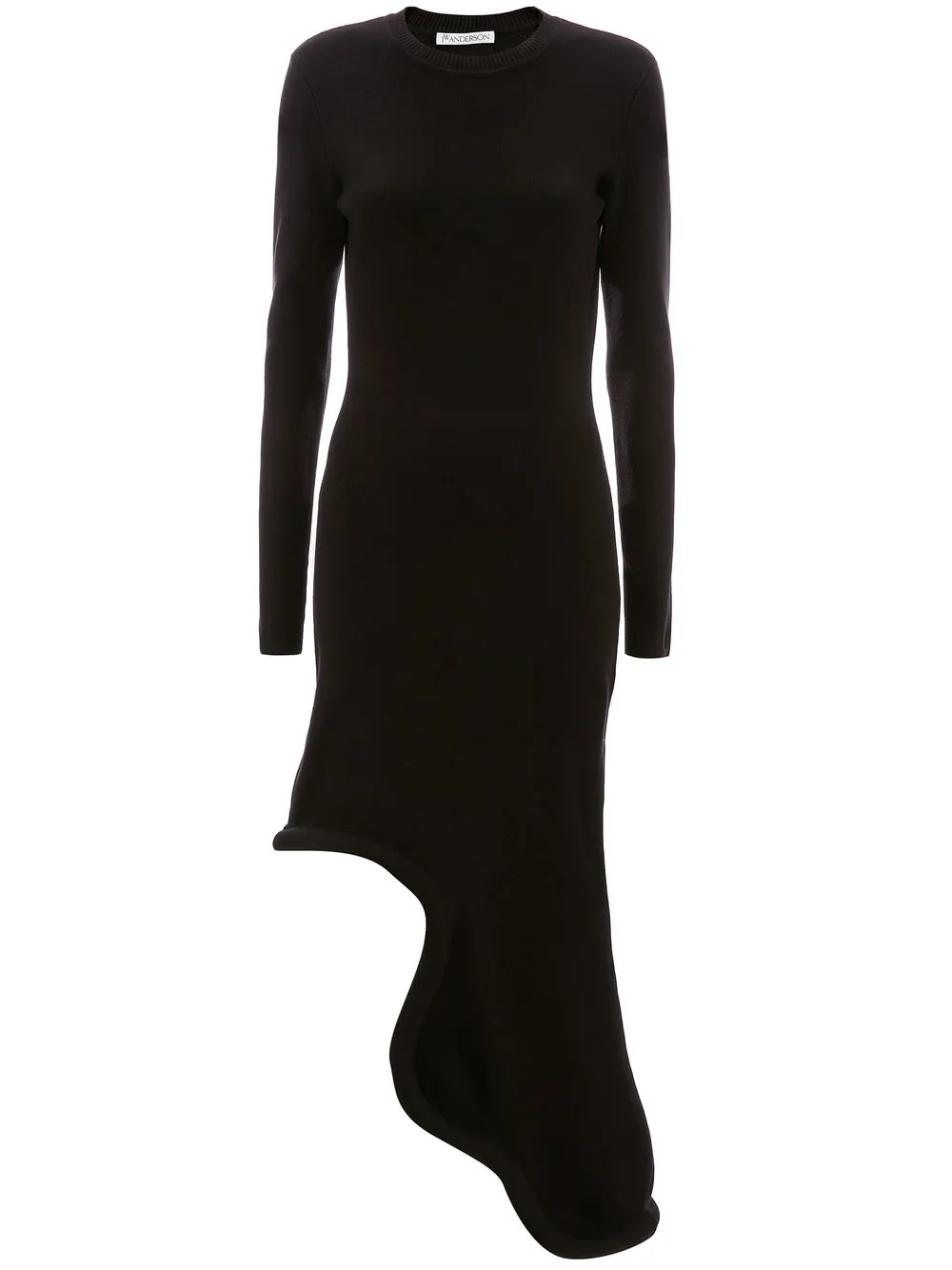 

JW Anderson vestido asimétrico Bumper-Tube - Negro