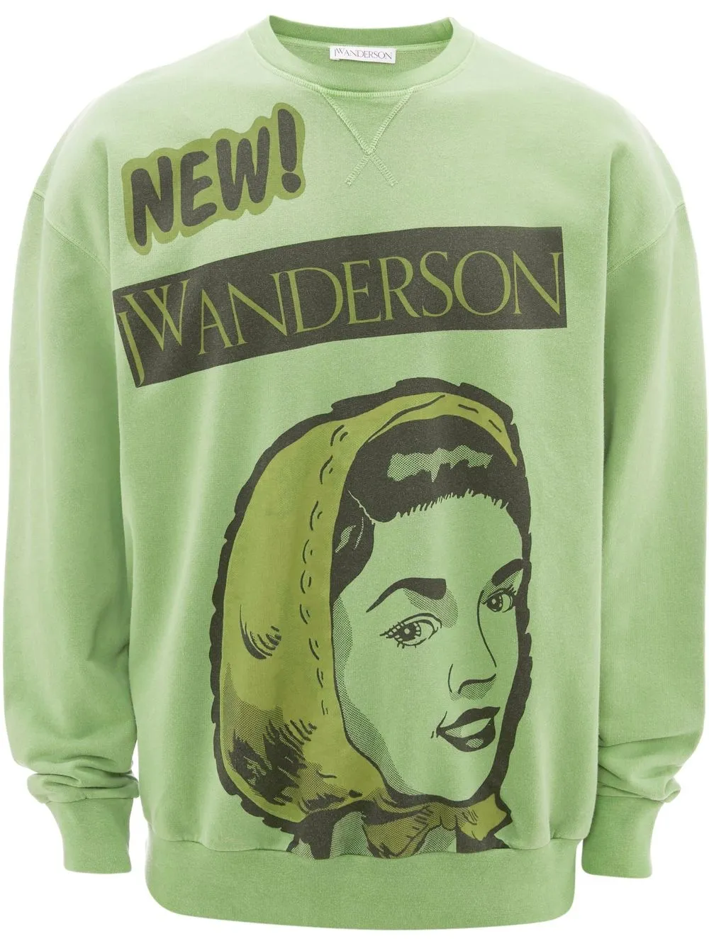 

JW Anderson sudadera con estampado gráfico - Verde