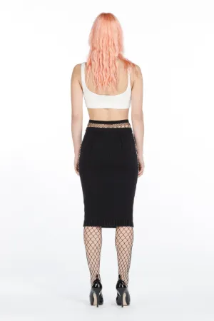 Crystal-Embellished Crop Top
