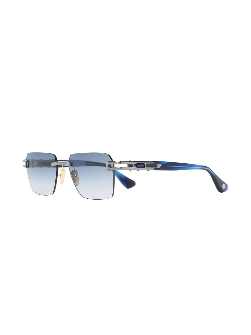 Dita Eyewear Zonnebril met vierkant montuur - Zilver