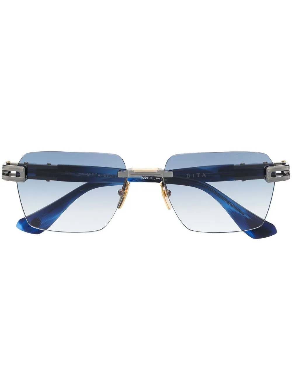 

Dita Eyewear lentes cuadrados sin armazón - Plateado