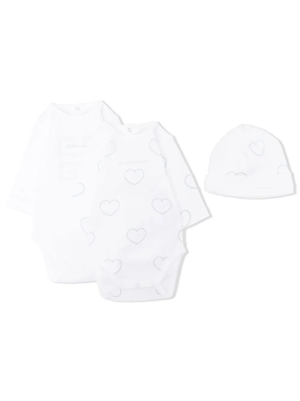 

Givenchy Kids set de dos bodies con estampado 4G - Blanco