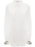 JW Anderson chain-link poplin shirt - White