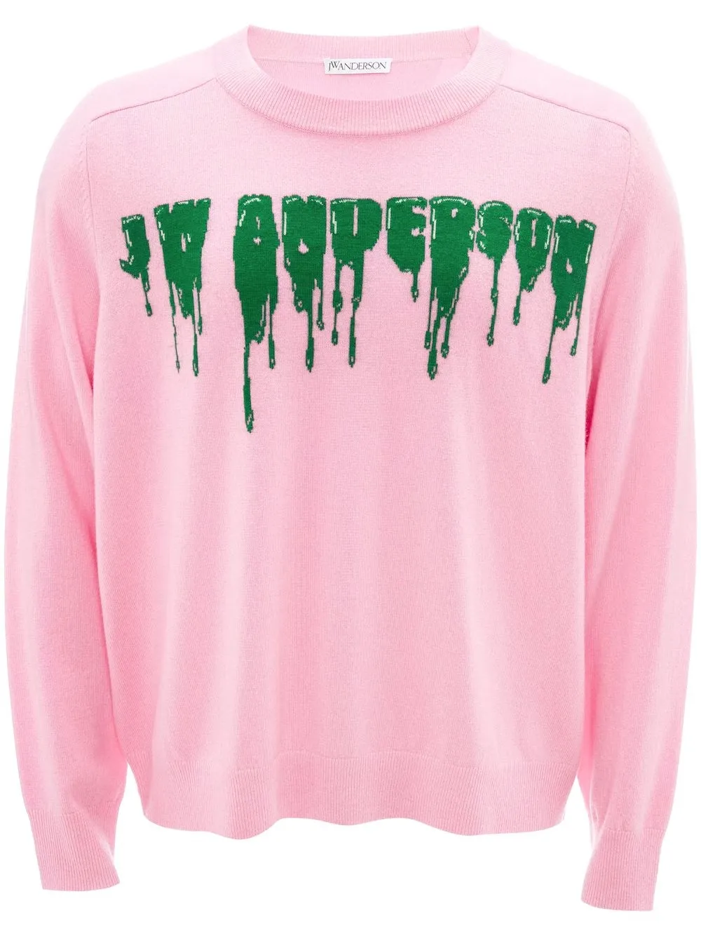 

JW Anderson sudadera slime con logo - Rosado