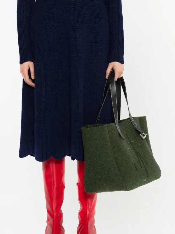 JW Anderson スカラップヘム ドレス | ブルー | FARFETCH JP 