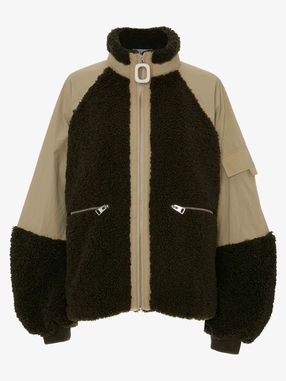 JW ANDERSON COLOUR BLOCK FLEECE TRACK JACKET