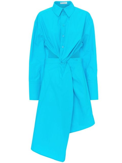 JW Anderson twisted cut-out shirt dress