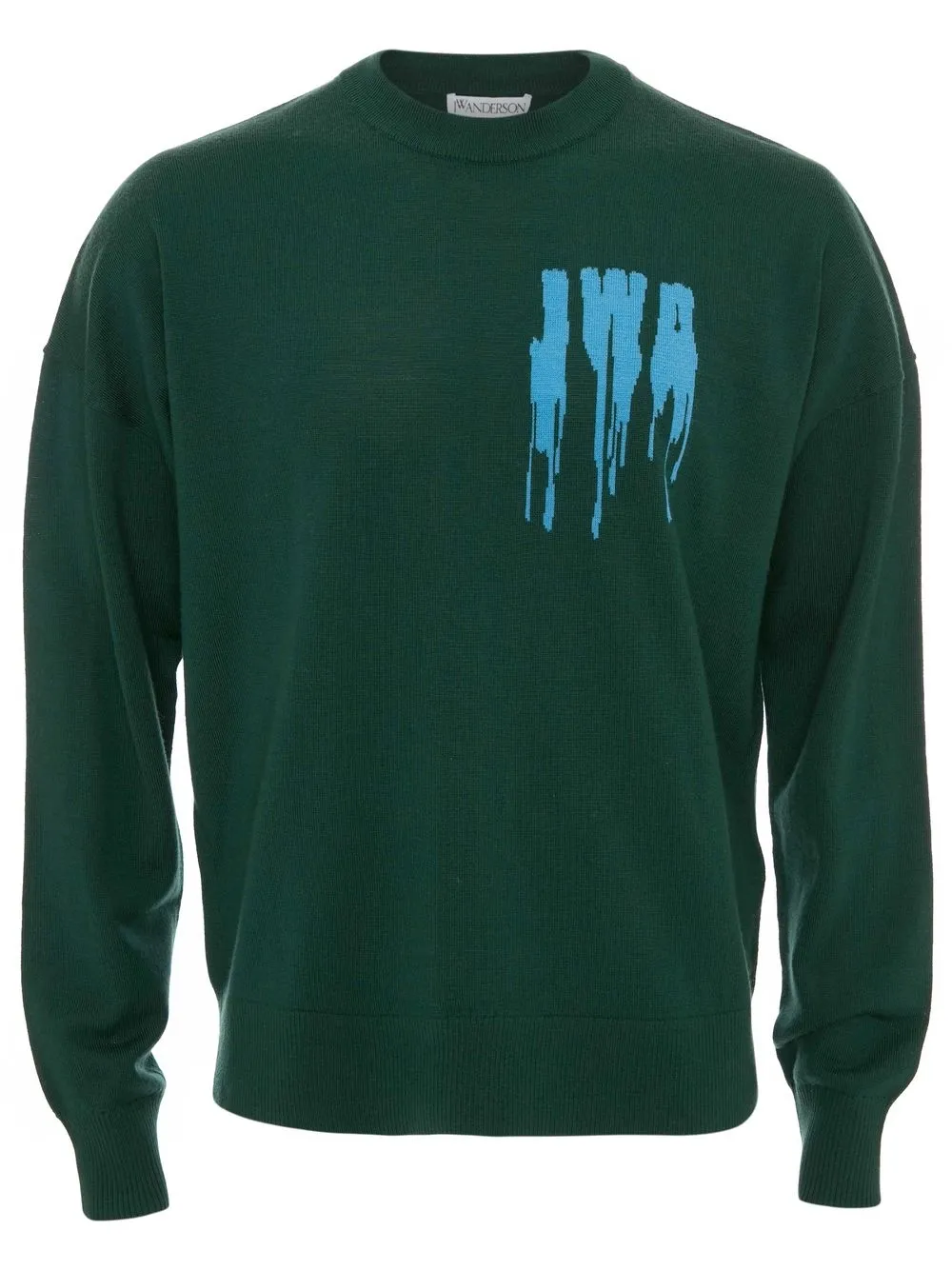 

JW Anderson slime-logo crew neck jumper - Green