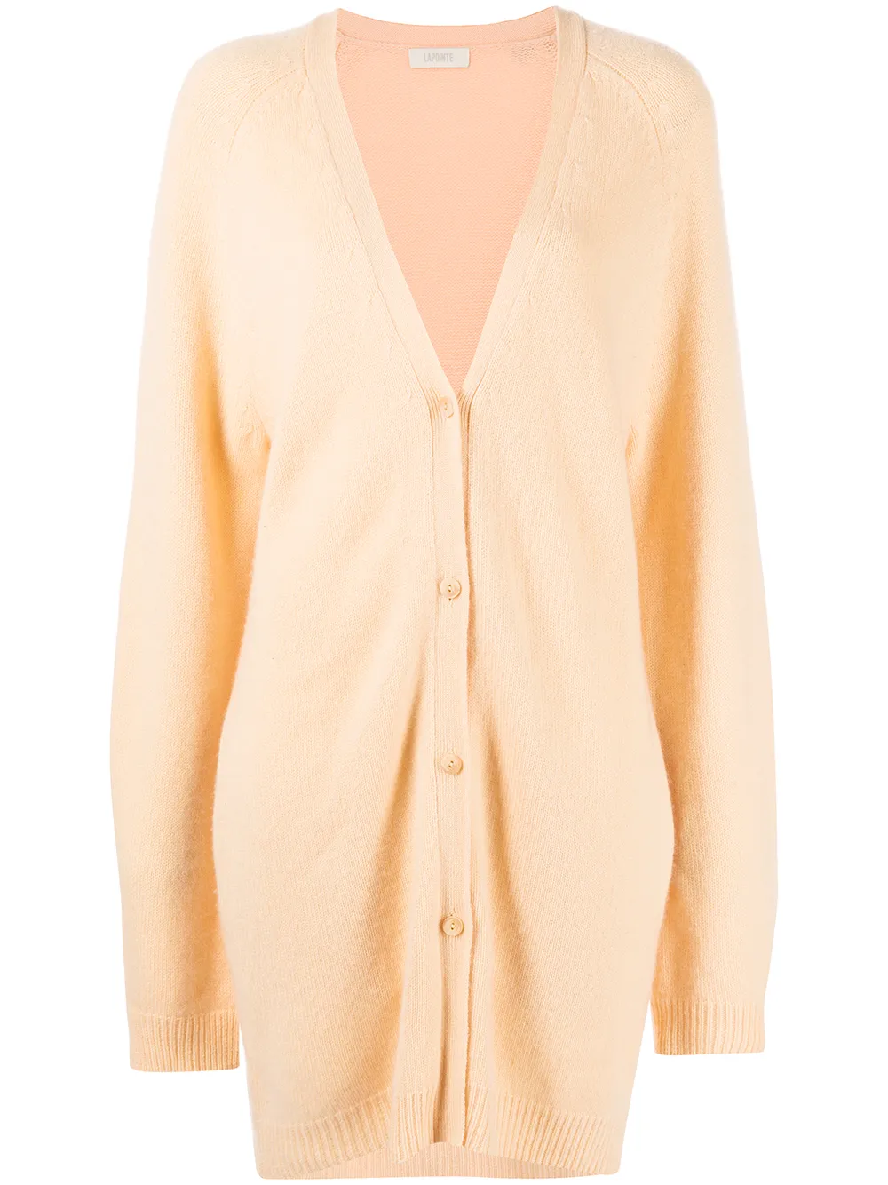 

LAPOINTE organic cashmere mid-length cardigan - Orange