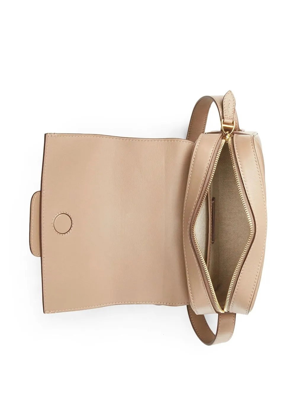 Ralph Lauren Leather Crossbody Bag In Brown