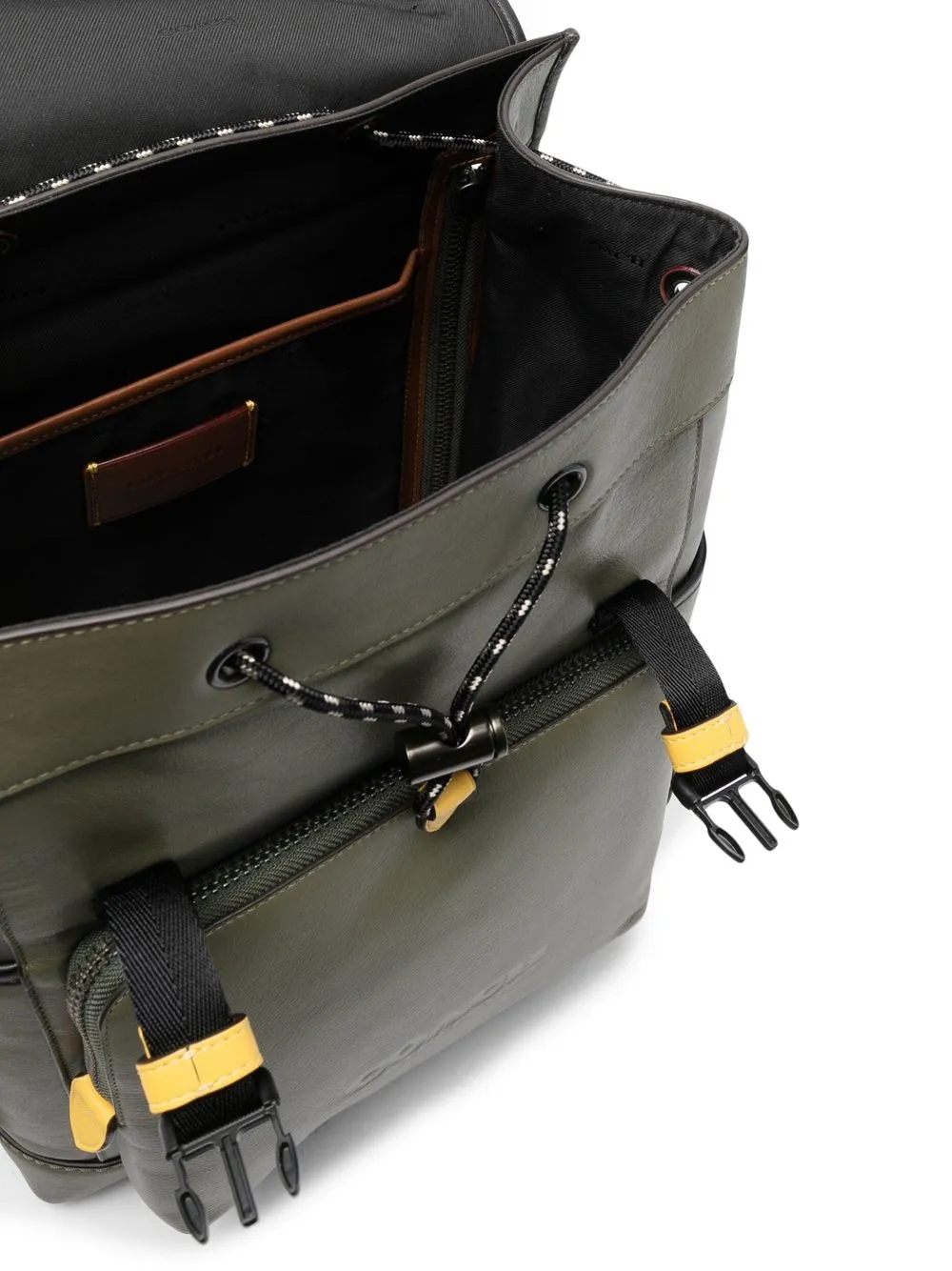 Coach Embossedlogo Detail Backpack In Green ModeSens