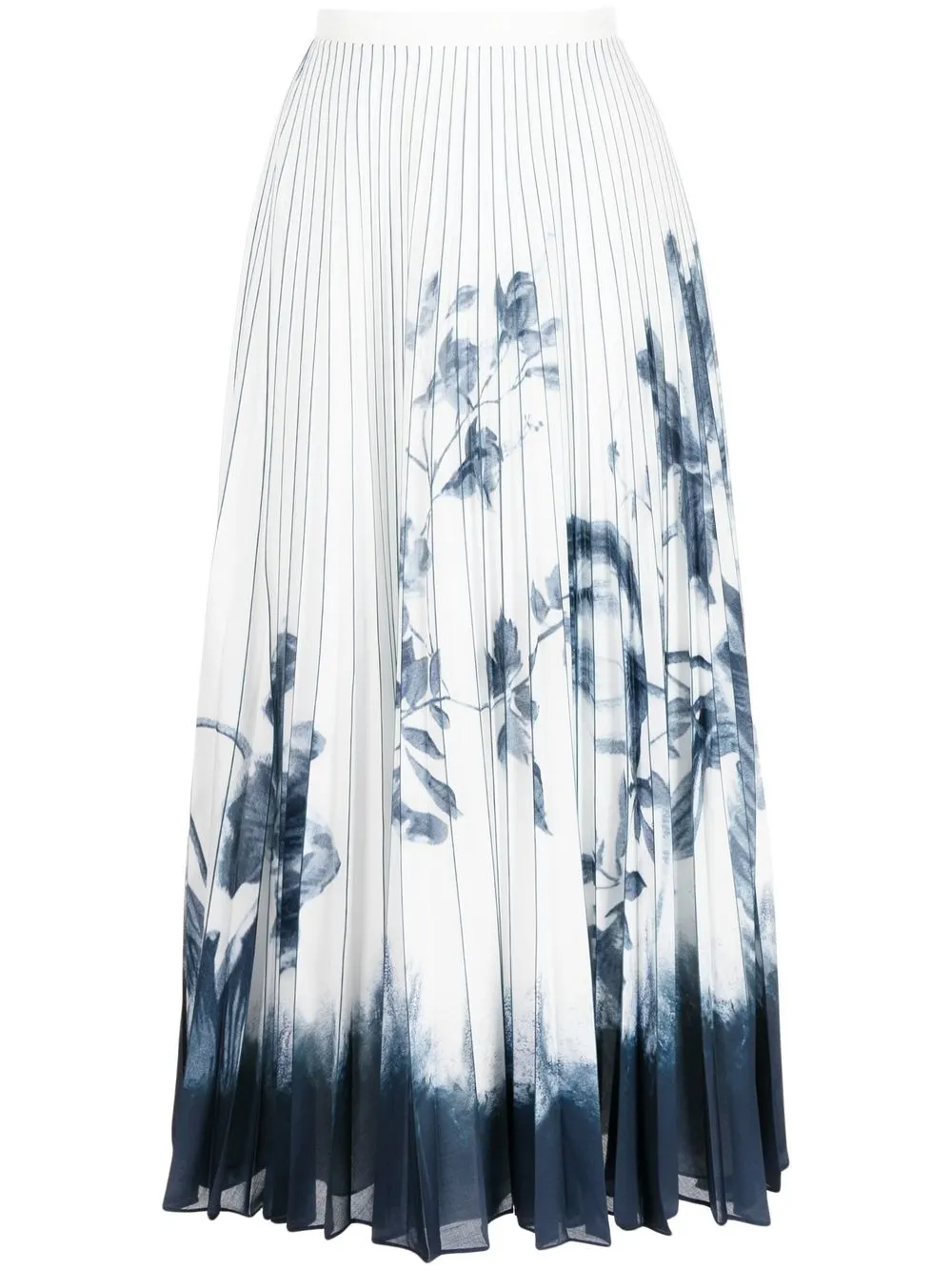 

Erdem Constance pleated midi skirt - White