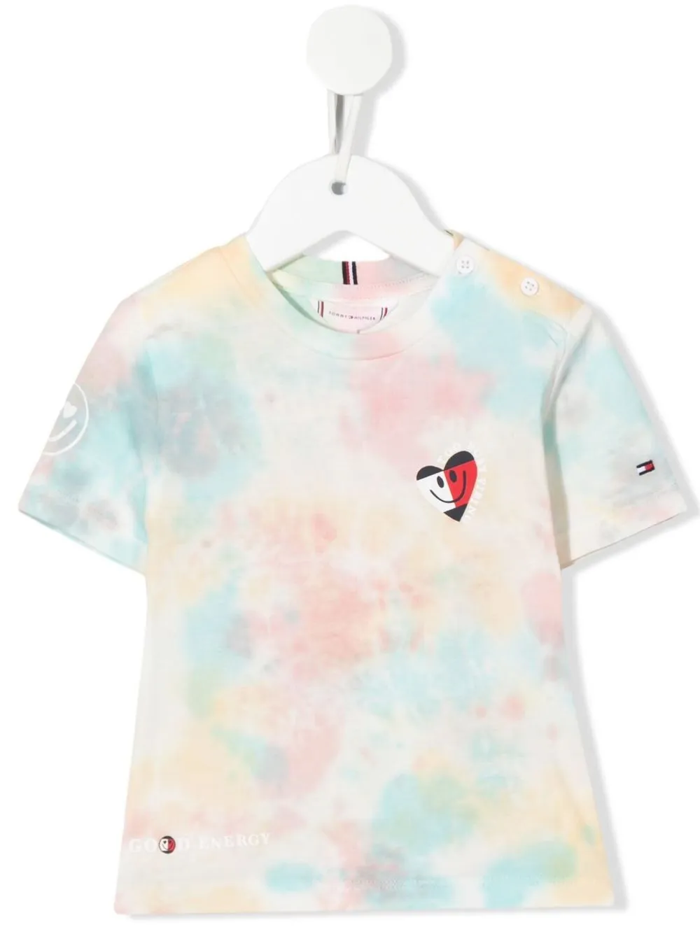 

Tommy Hilfiger Junior playera con logo bordado - Rosado