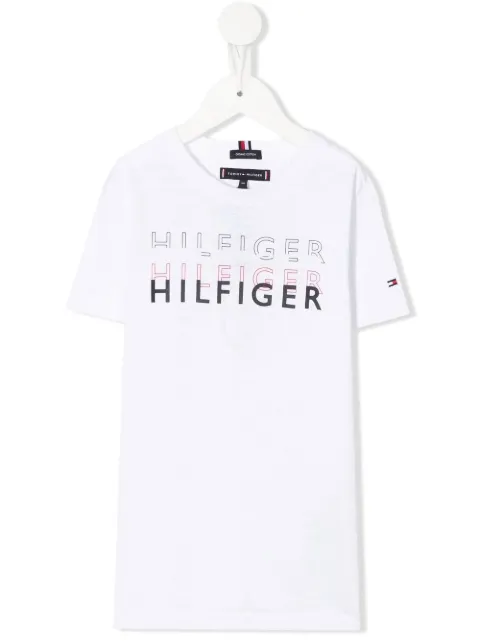 Tommy Hilfiger Junior logo-print organic cotton T-shirt