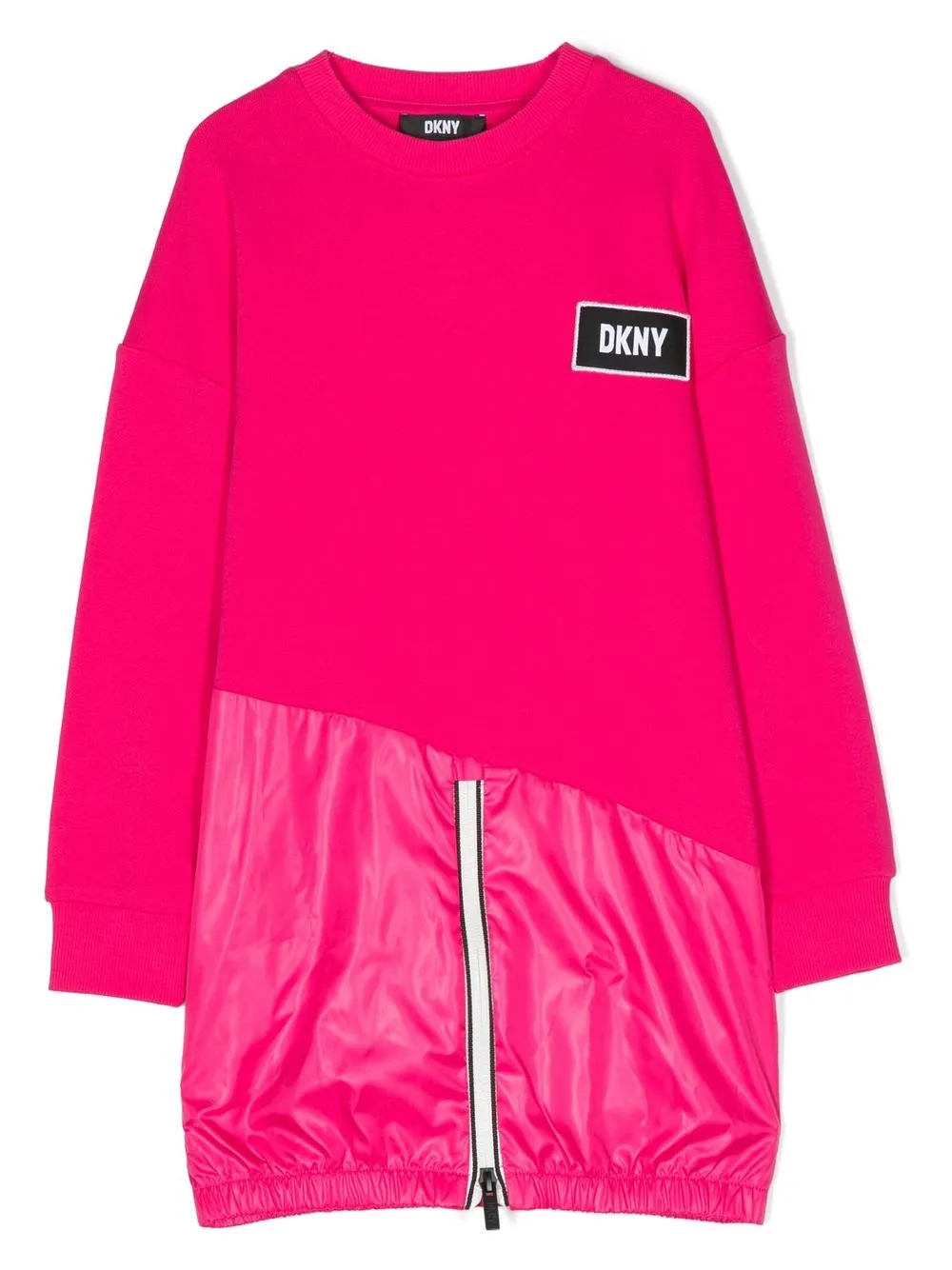 

Dkny Kids panelled sweater dress - Pink