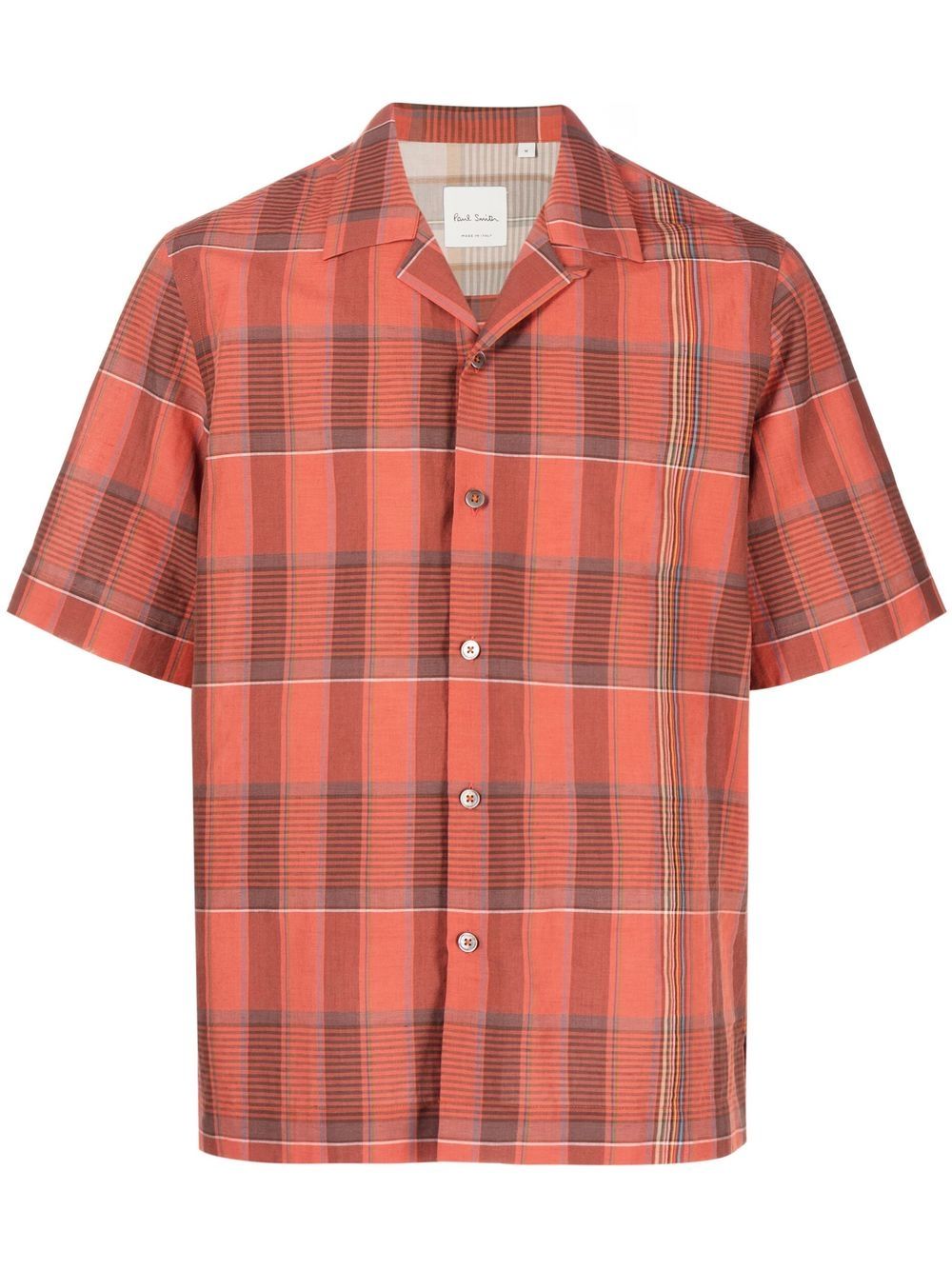 

Paul Smith Signature Stripe check-print shirt - Red