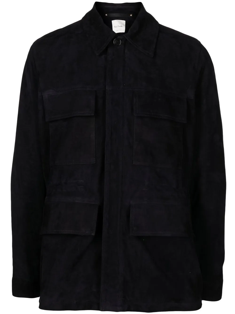 

Paul Smith nubuck-leather military jacket - Black