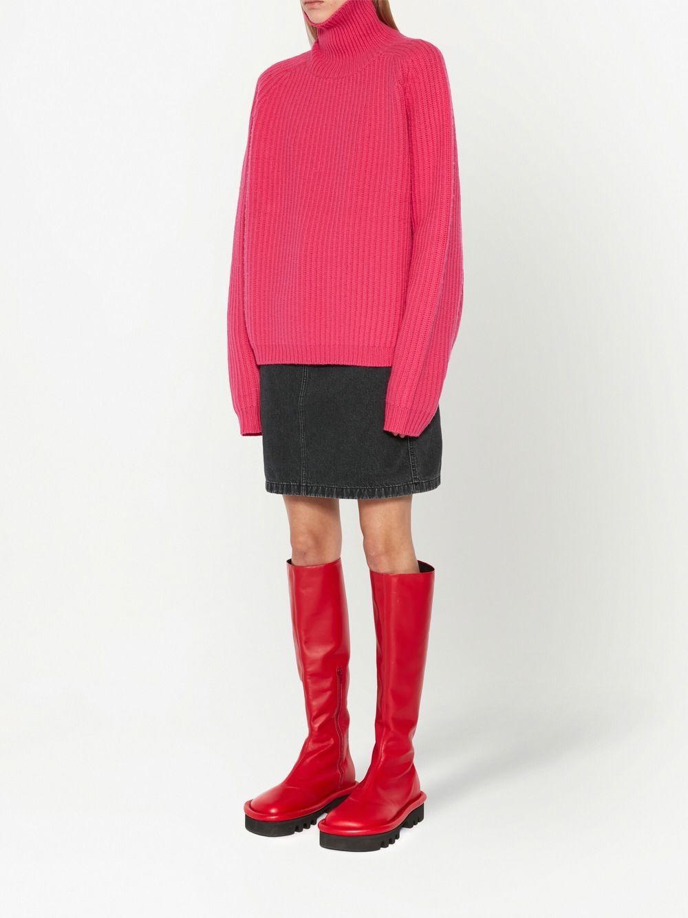 JW Anderson ribbed-knit high-neck jumper Women