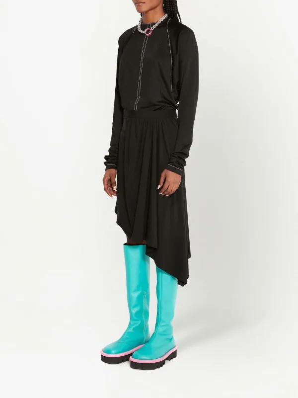 JW Anderson ギャザースカート | ブラック | FARFETCH JP
