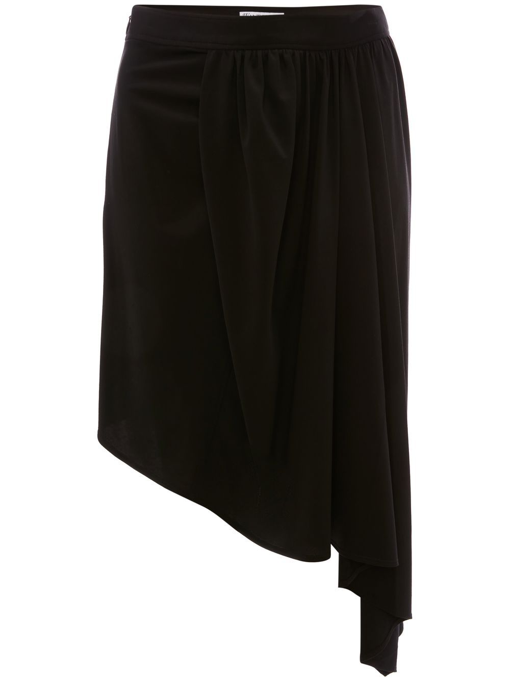 JW Anderson asymmetric gathered skirt – Black