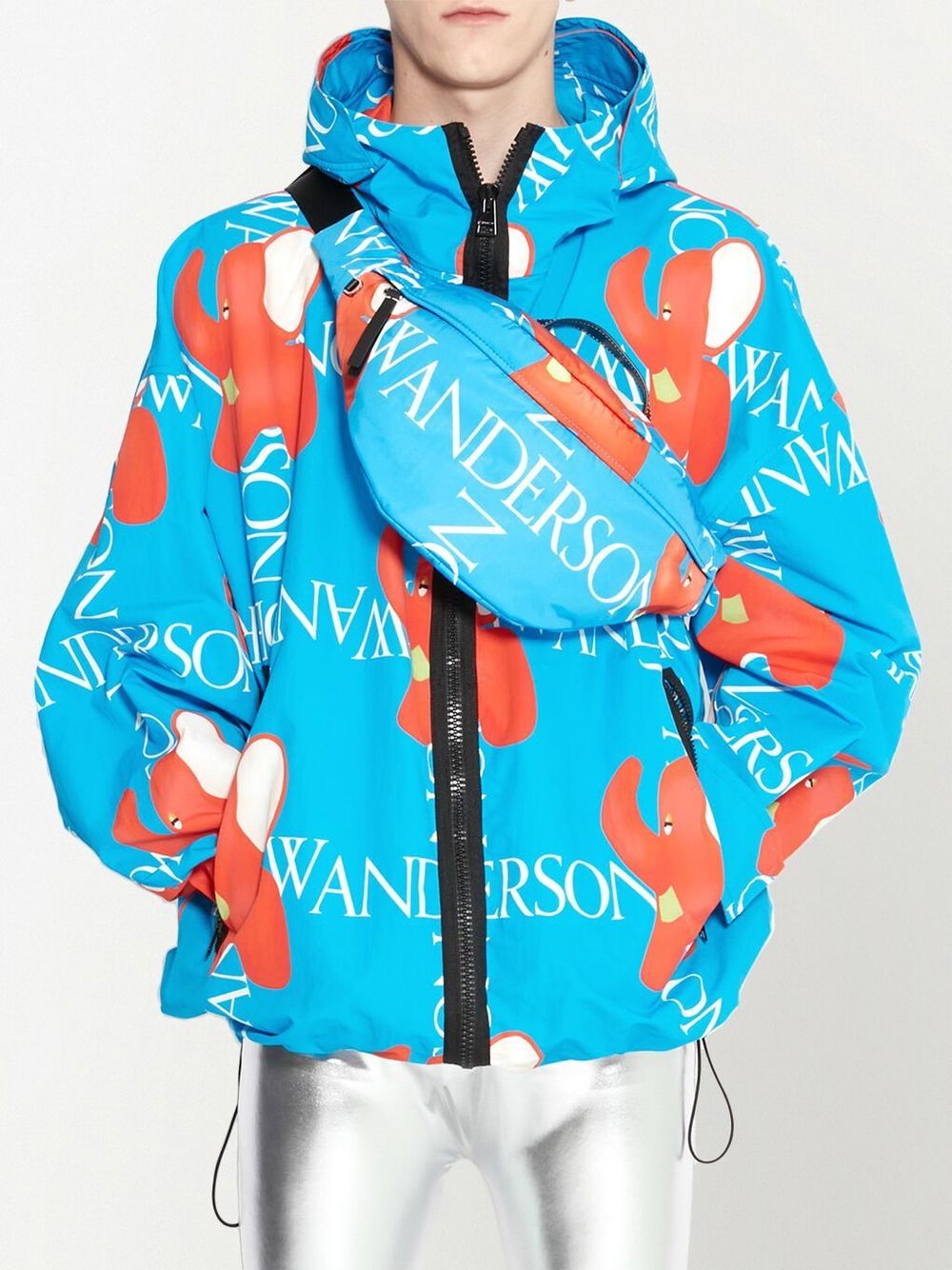 Best shopping discounts JW Anderson logo-print hooded jacket Men