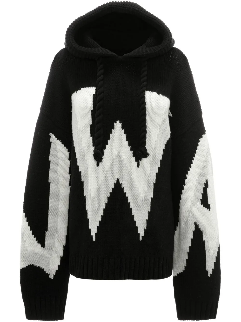 

JW Anderson hoodie con logo - Negro