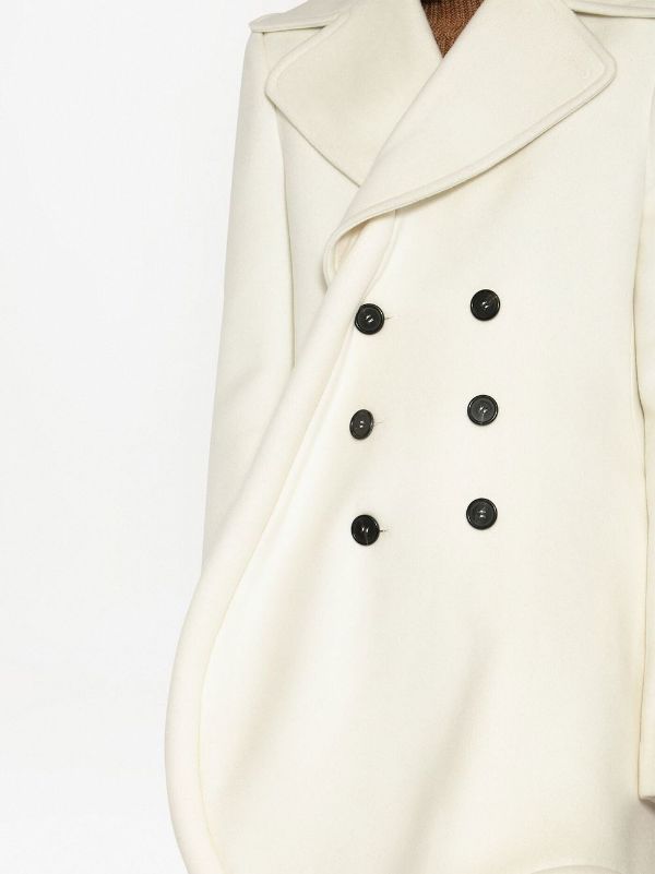 White long outlet peacoat