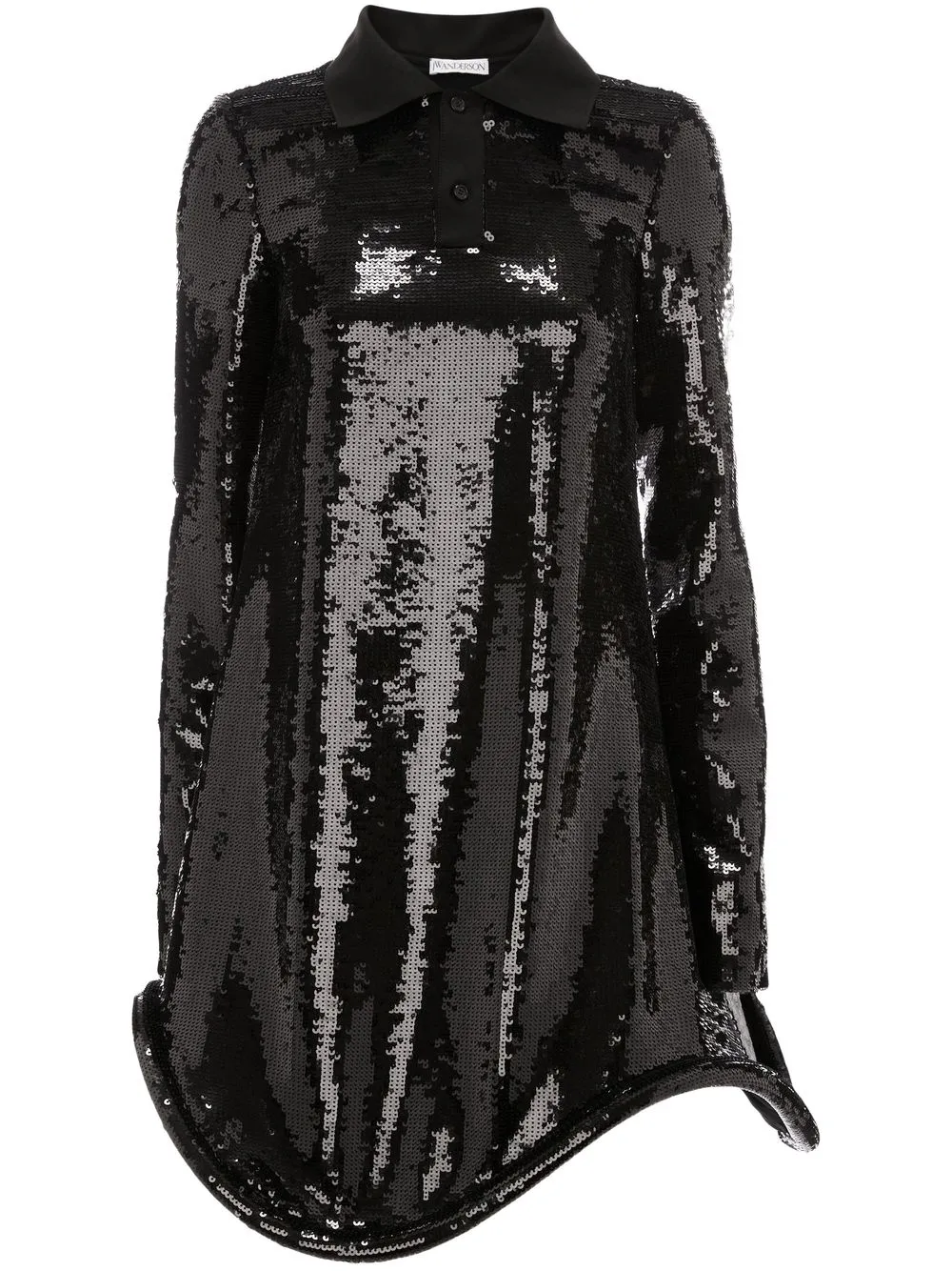 

JW Anderson Bumper-Tube mini polo dress - Black