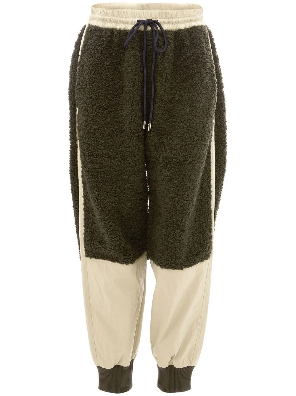 

JW Anderson joggers tapered con ribete de lana - Verde