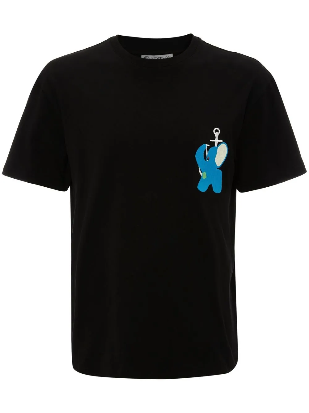 

JW Anderson playera con elefante bordado - Negro