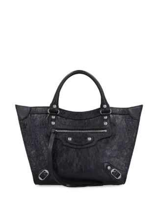 Balenciaga Neo Upside Down East West Tote Bag Black FARFETCH CA