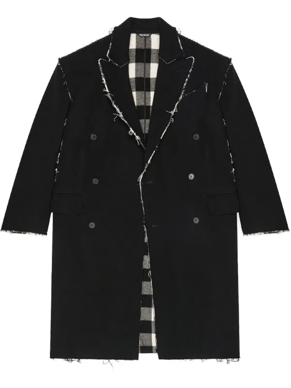 品質保証安いbalenciaga コート Fall22 raw cut coat ジャケット・アウター