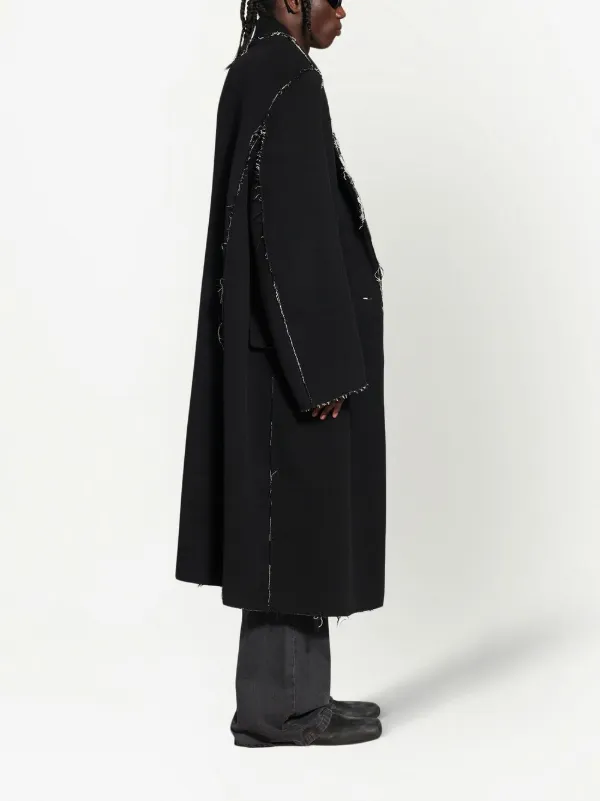 Balenciaga raw-edge Oversized Coat - Farfetch