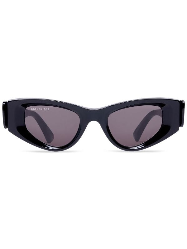 Offset- The Two Tone Oval Edge Cat Eye Sunglasses 6 Colors Other Blue Black / O/S