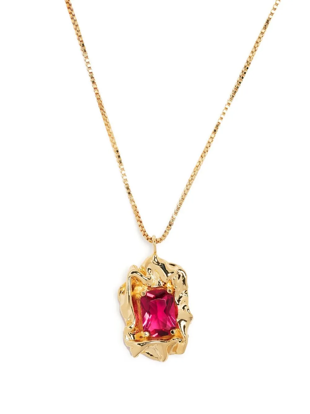 

Sterling King Edith crystal pendant necklace - Gold