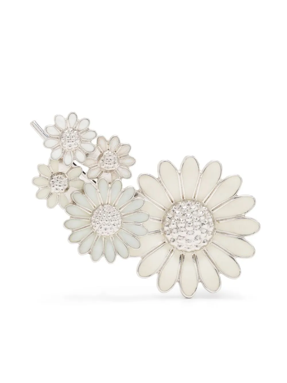 

Georg Jensen arete ear-cuff Small Daisy en plata de ley mediano - Plateado