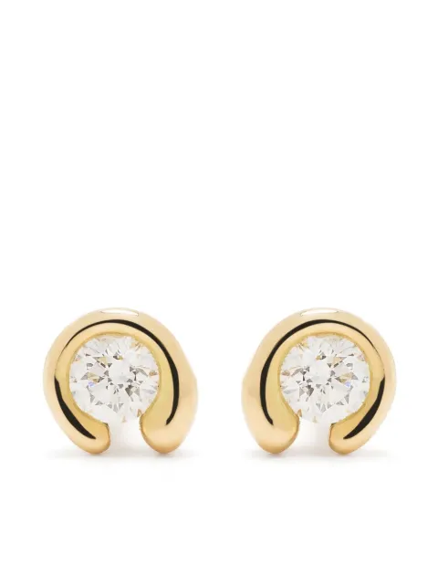 Georg Jensen - 18kt yellow gold Mercy diamond stud earrings