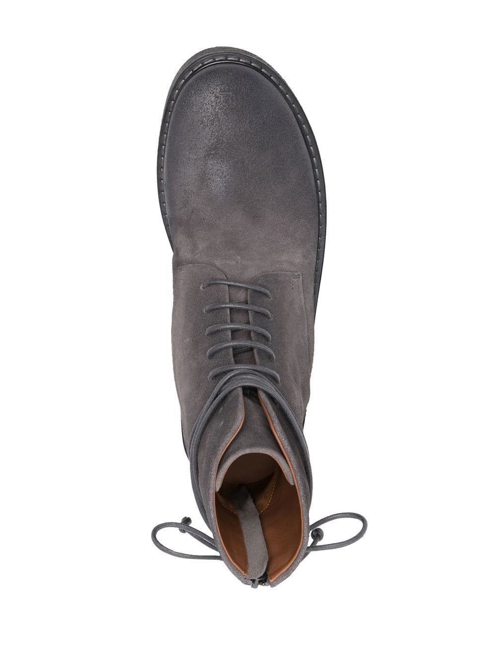 Shop Marsèll Lace-up Ankle Boots In Grey