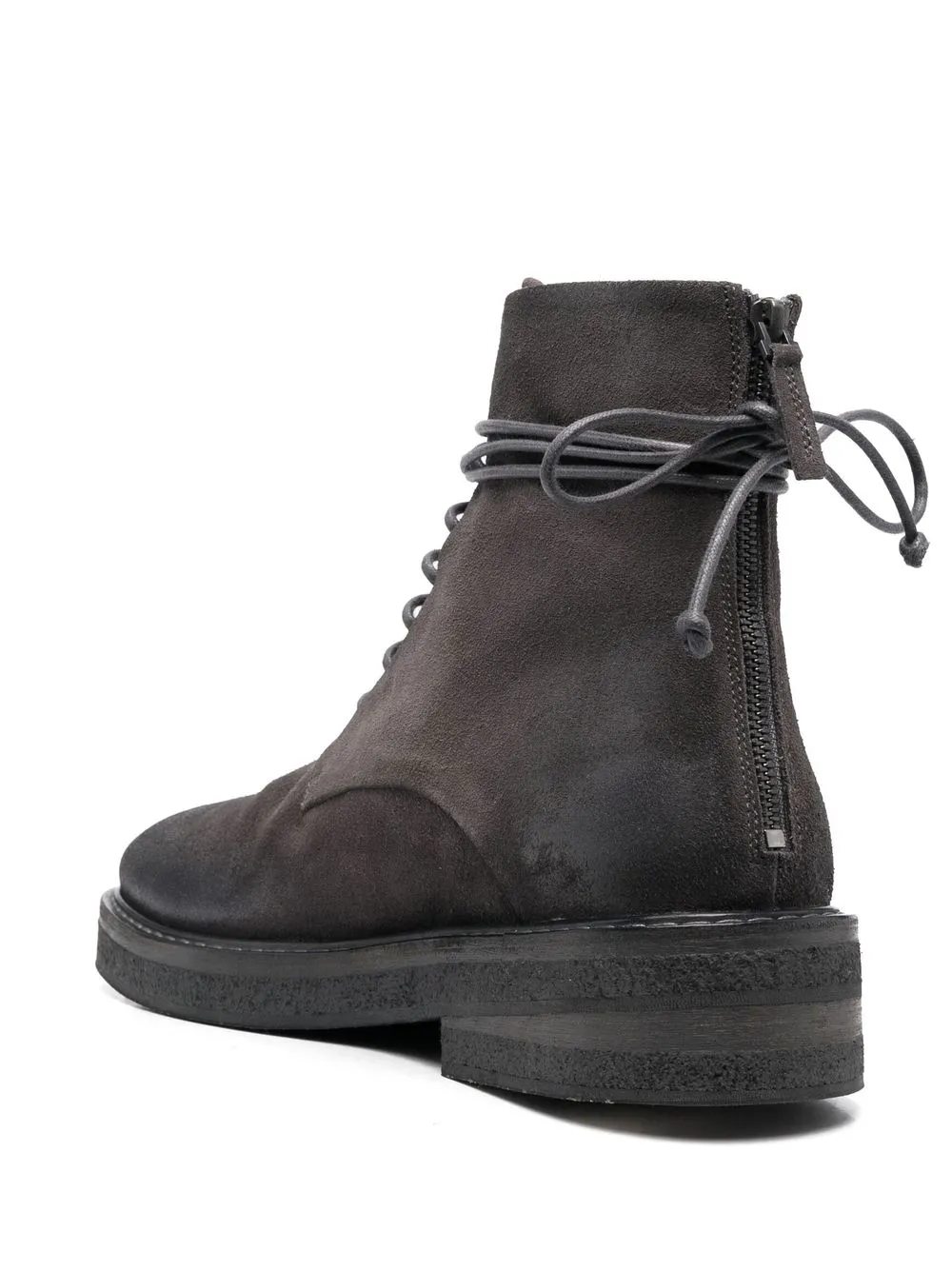 Shop Marsèll Lace-up Ankle Boots In Grey