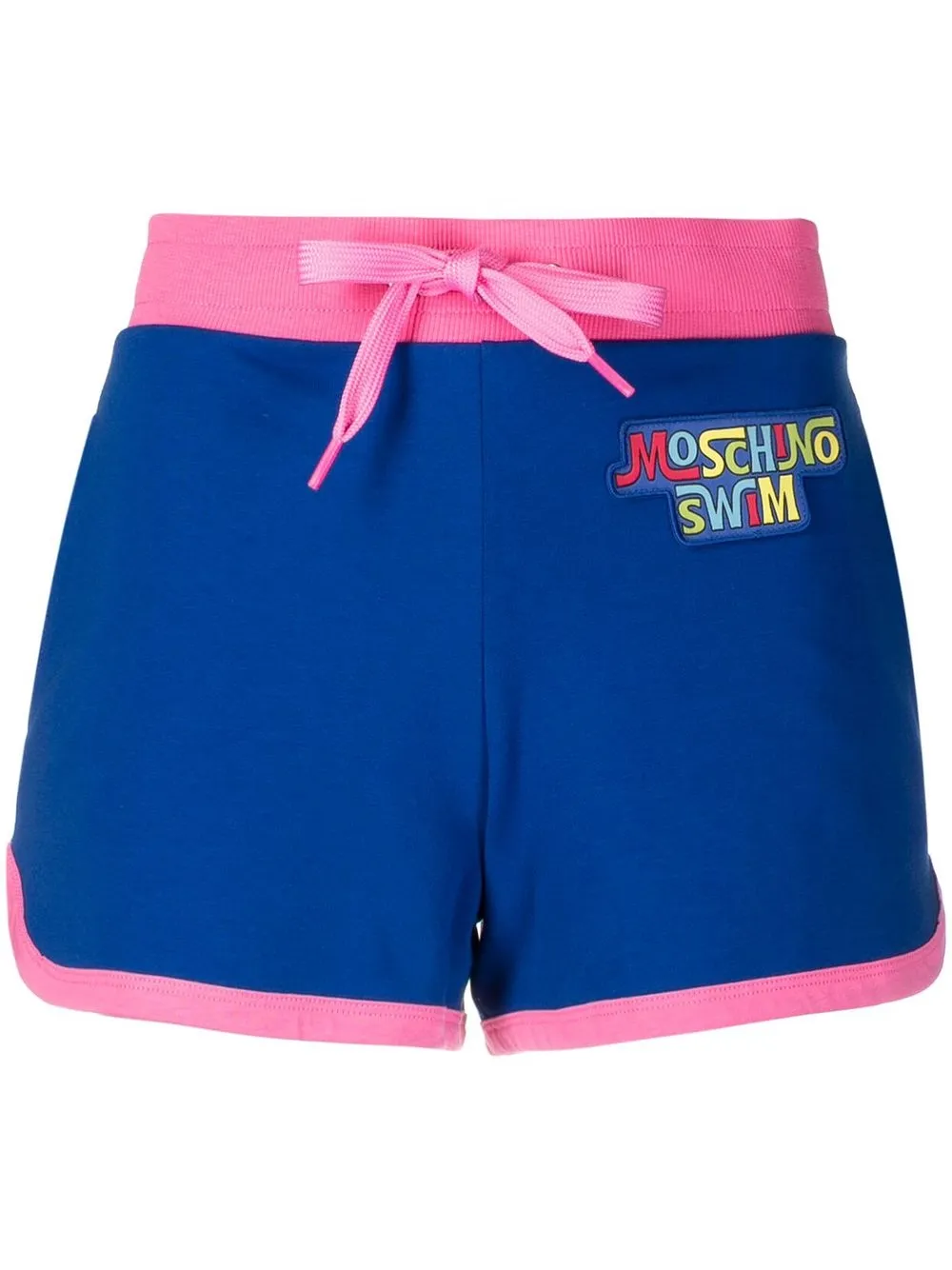 

Moschino shorts con parche del logo - Azul