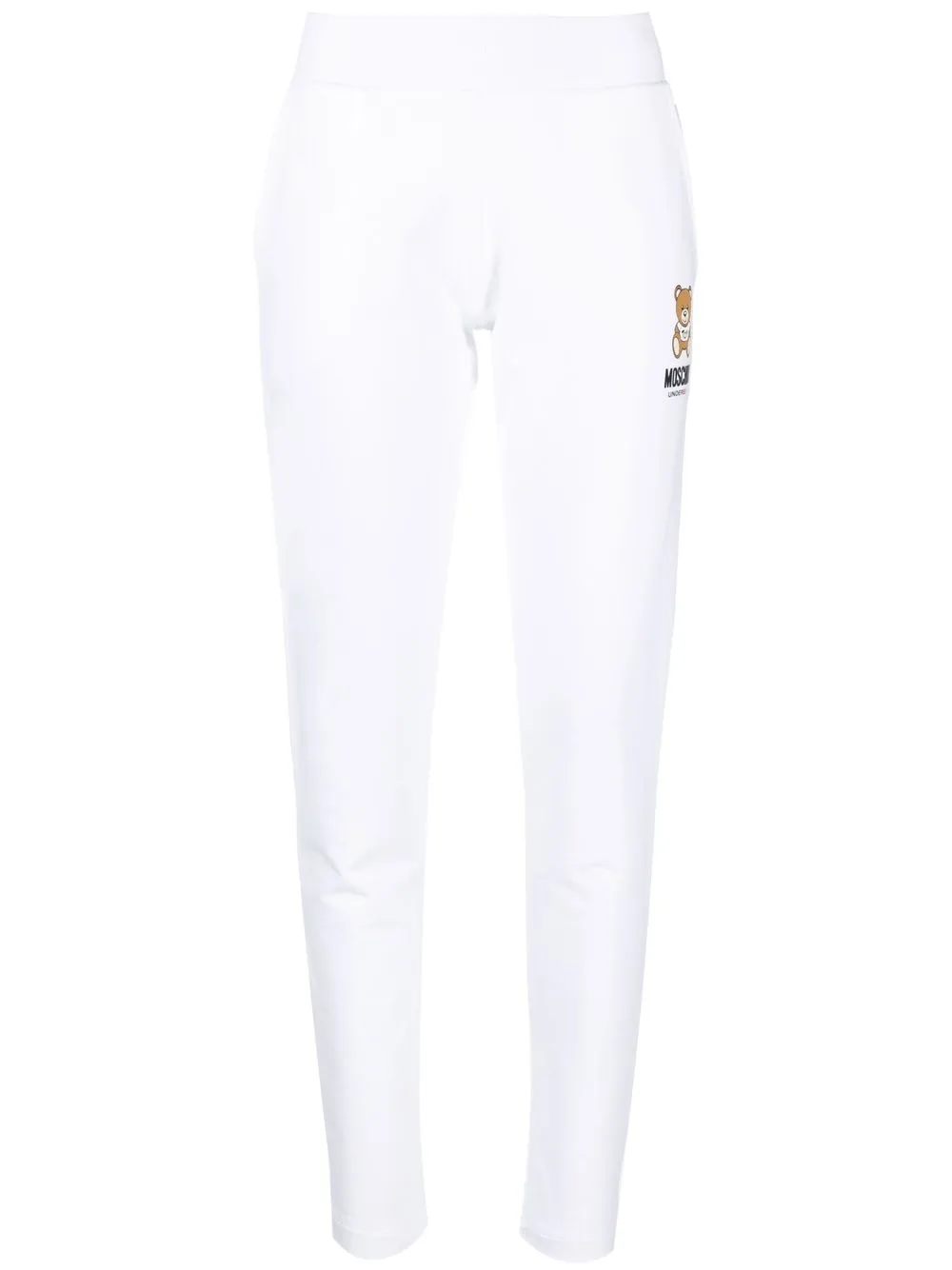 

Moschino pants con logo estampado - Blanco