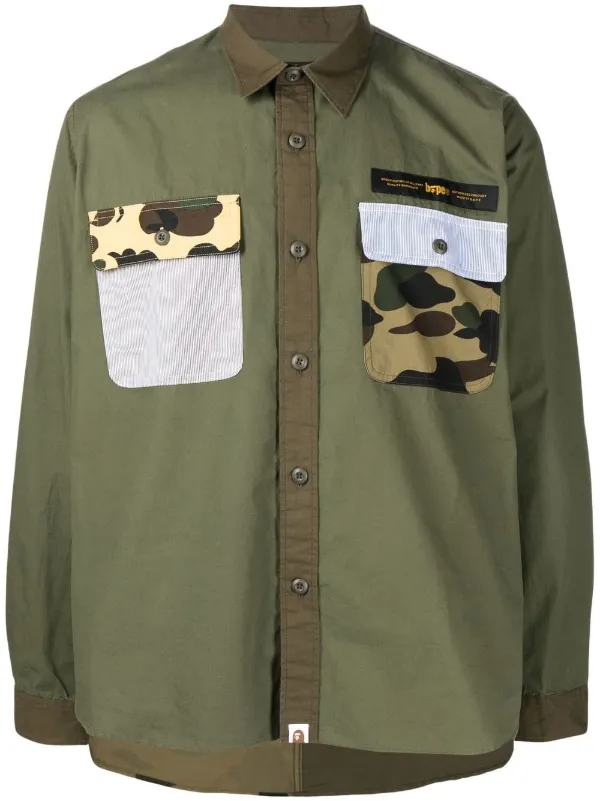 A BATHING APE® camouflage-print long 