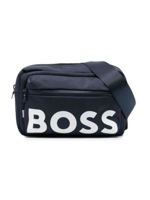 BOSS Kidswear logo-print shoulder bag