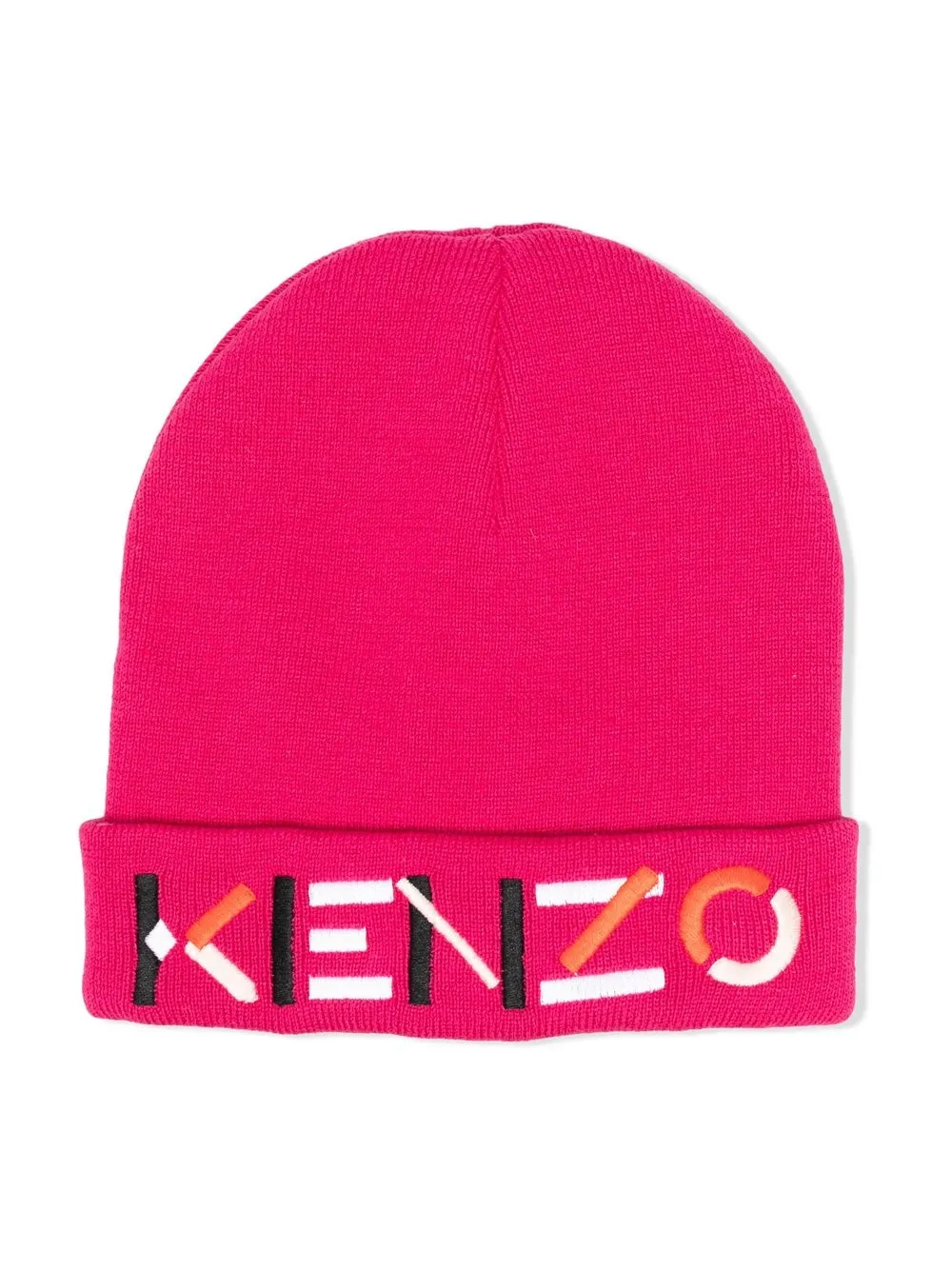 

Kenzo Kids boina con logo bordado - Rosado