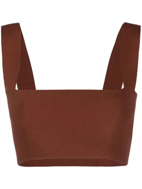 Victoria Beckham square-neck cropped top